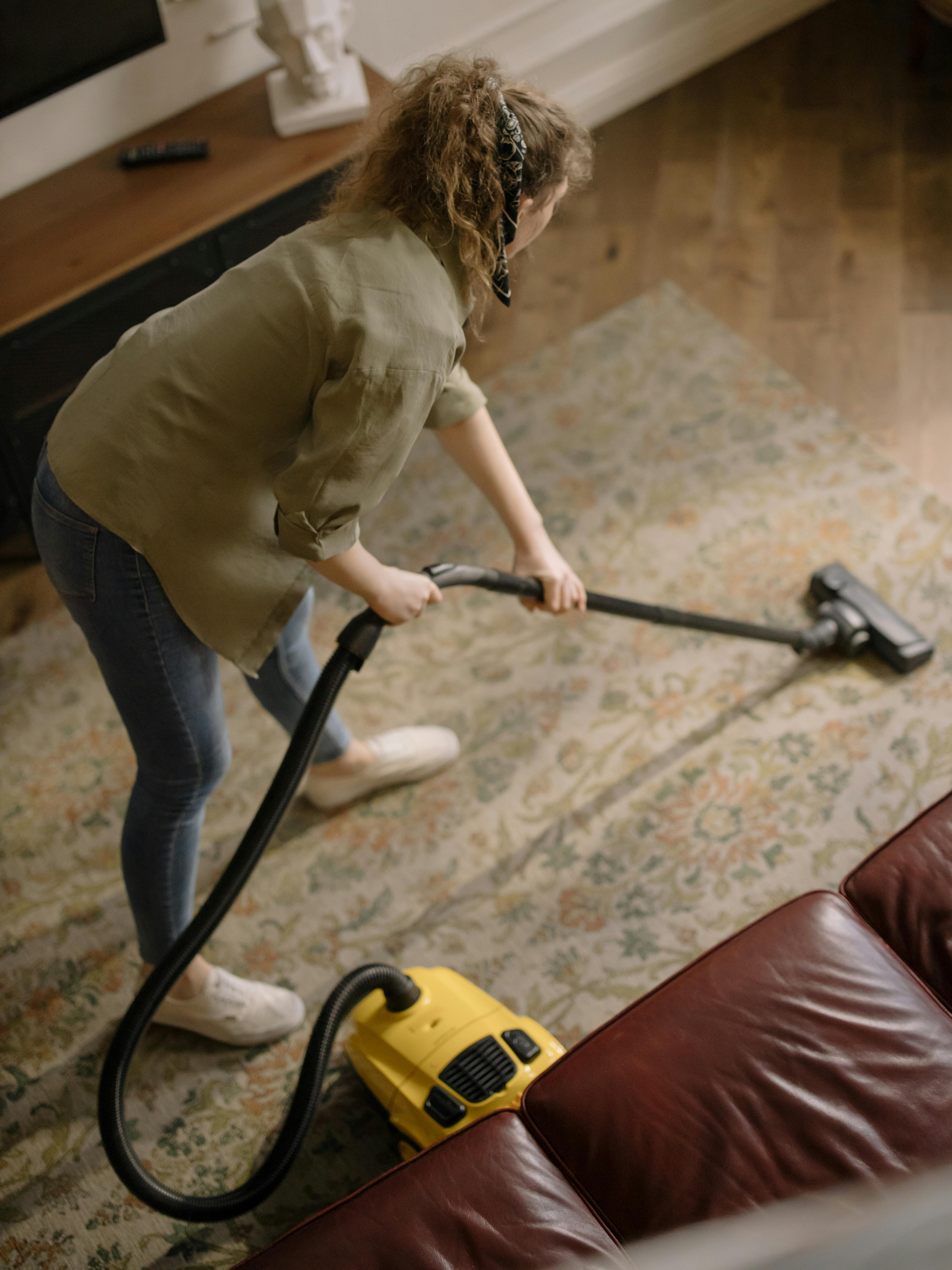 Woman cleaning