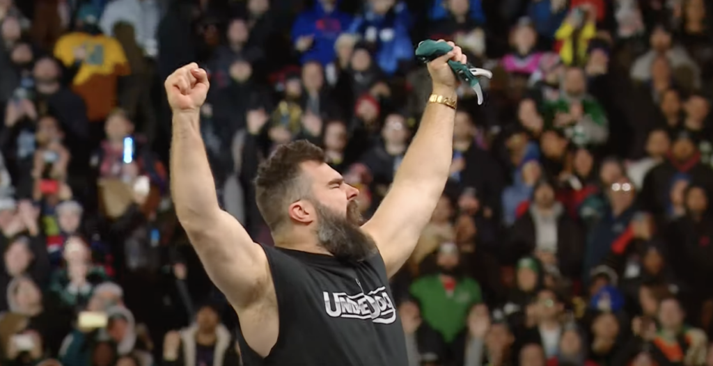 Jason Kelce at Wrestlemania