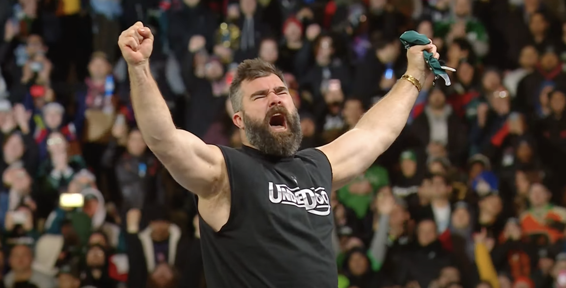 Jason Kelce at Wrestlemania