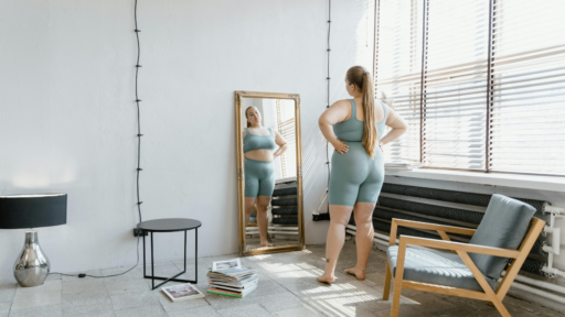 Woman in gym gear