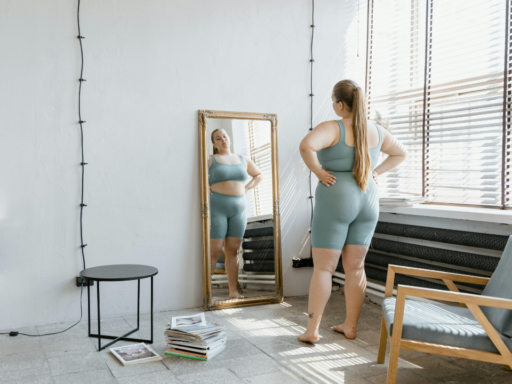 Woman in gym gear