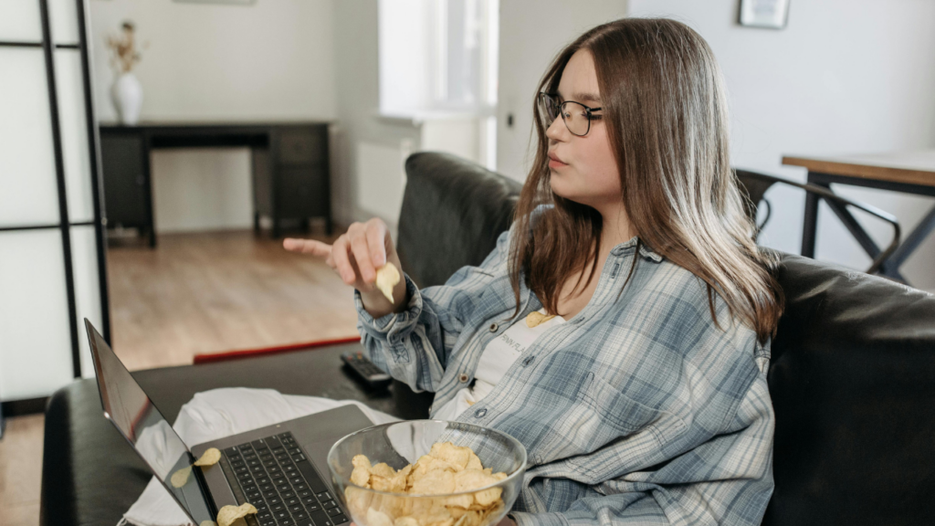 woman eating